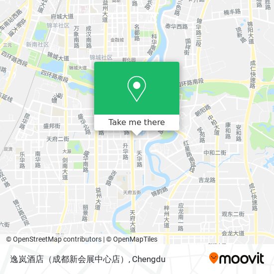 逸岚酒店（成都新会展中心店） map