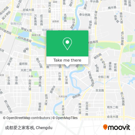 成都爱之家客栈 map