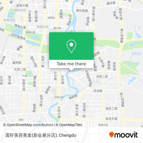 震轩美容美发(新会展分店) map