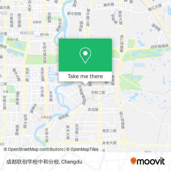 成都联创学校中和分校 map