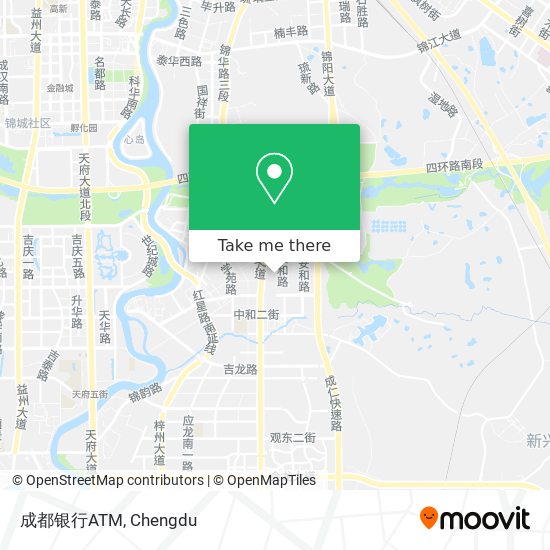 成都银行ATM map