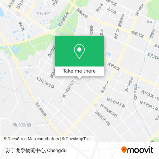 苏宁龙泉物流中心 map