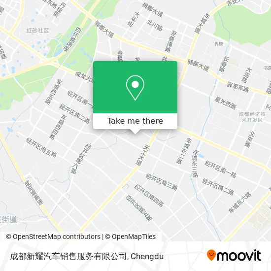 成都新耀汽车销售服务有限公司 map