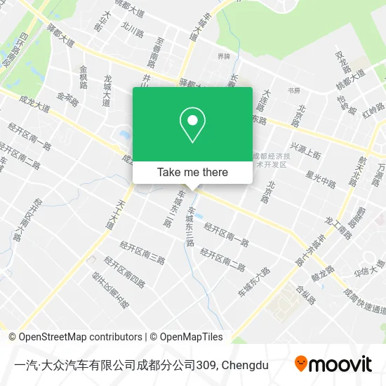 一汽·大众汽车有限公司成都分公司309 map