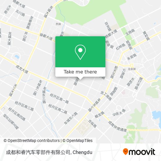 成都和睿汽车零部件有限公司 map