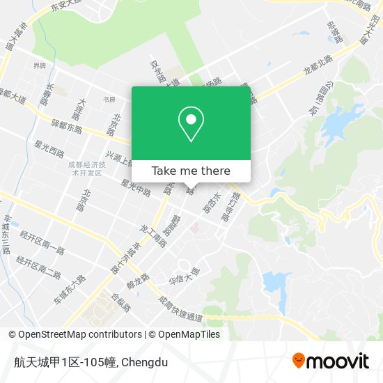 航天城甲1区-105幢 map