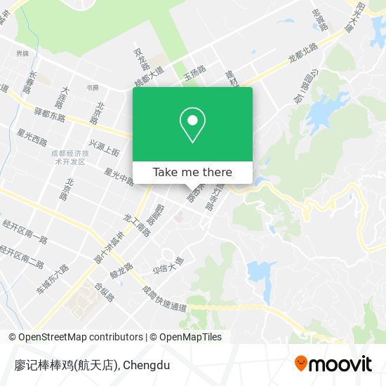 廖记棒棒鸡(航天店) map