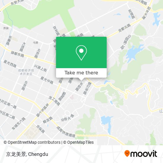 京龙美景 map