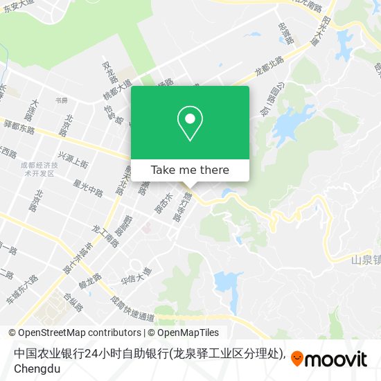 中国农业银行24小时自助银行(龙泉驿工业区分理处) map
