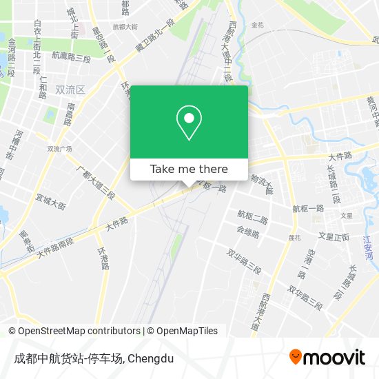 成都中航货站-停车场 map