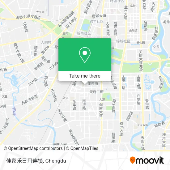 佳家乐日用连锁 map