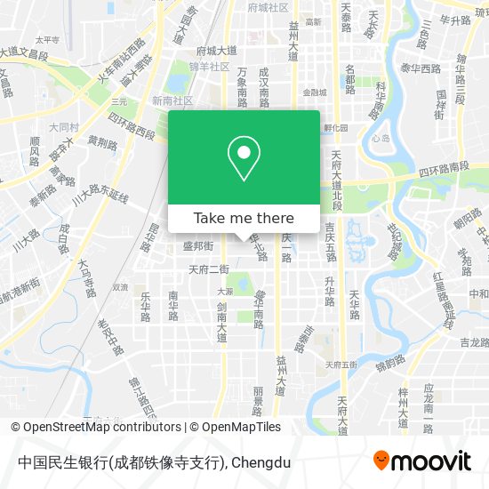 中国民生银行(成都铁像寺支行) map