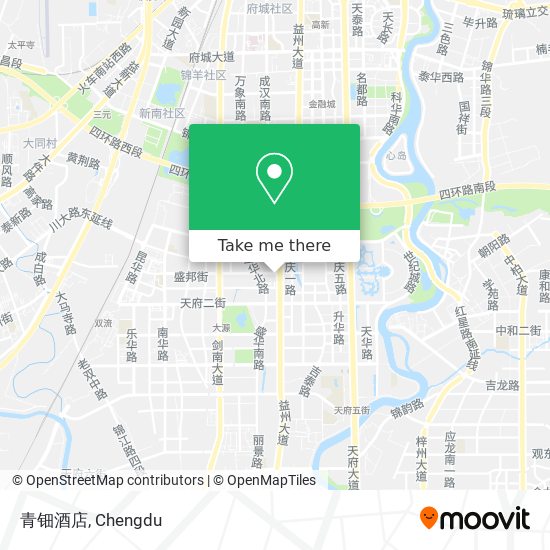 青钿酒店 map