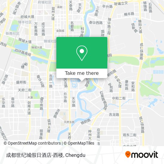 成都世纪城假日酒店-西楼 map