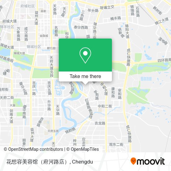花想容美容馆（府河路店） map