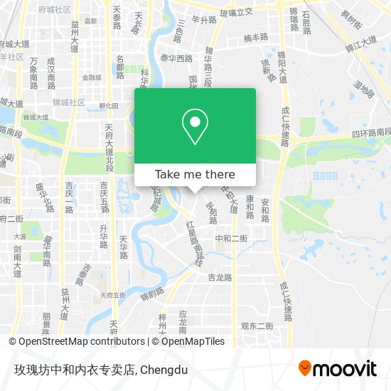 玫瑰坊中和内衣专卖店 map