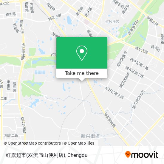 红旗超市(双流庙山便利店) map