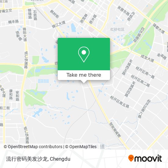 流行密码美发沙龙 map