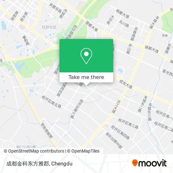成都金科东方雅郡 map