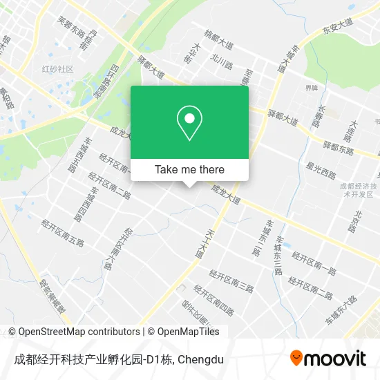 成都经开科技产业孵化园-D1栋 map