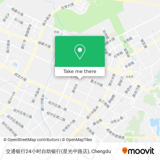 交通银行24小时自助银行(星光中路店) map