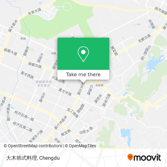大木韩式料理 map