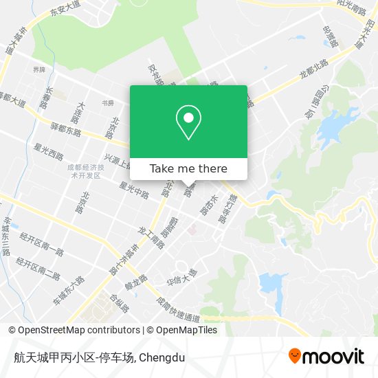 航天城甲丙小区-停车场 map