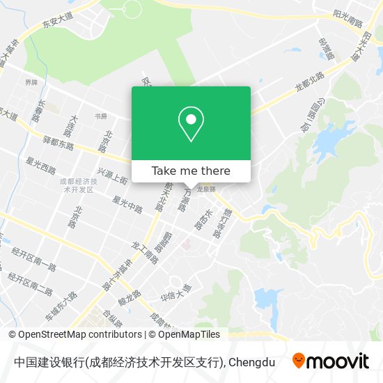 中国建设银行(成都经济技术开发区支行) map