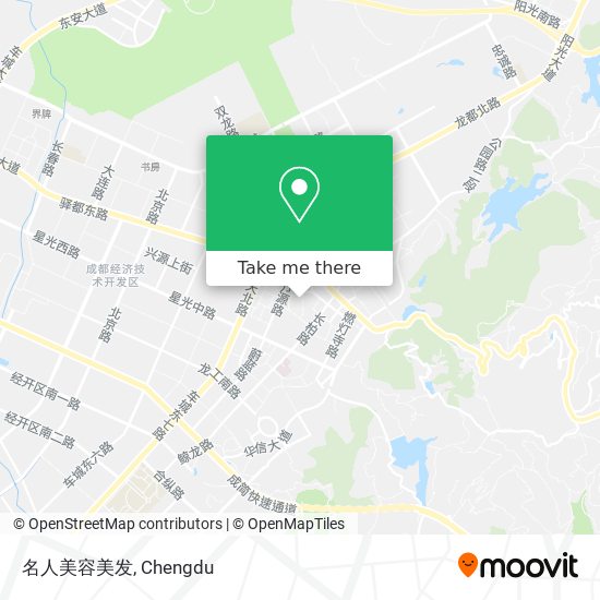 名人美容美发 map
