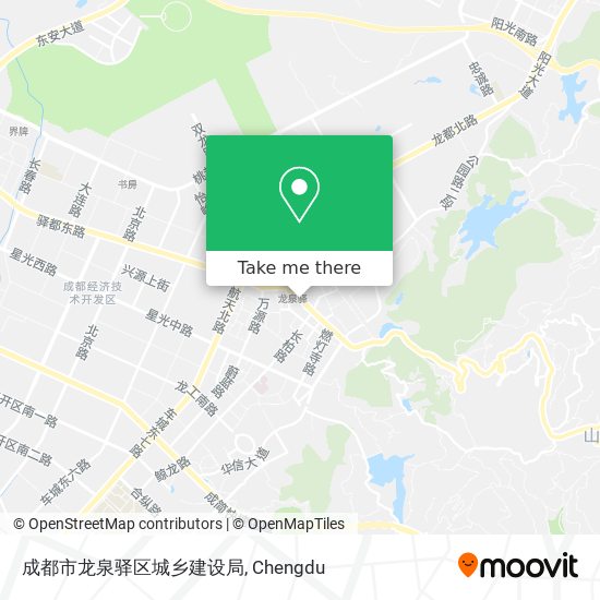 成都市龙泉驿区城乡建设局 map