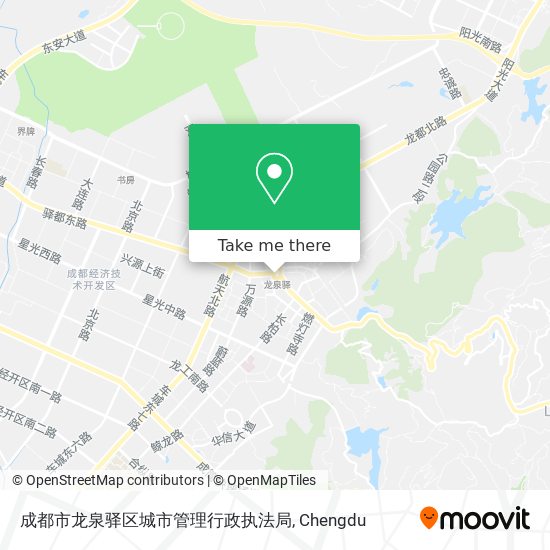 成都市龙泉驿区城市管理行政执法局 map