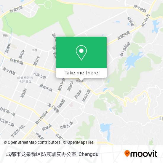 成都市龙泉驿区防震减灾办公室 map