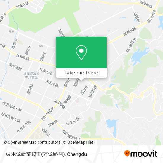 绿禾源蔬菜超市(万源路店) map