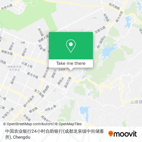 中国农业银行24小时自助银行(成都龙泉镇中街储蓄所) map