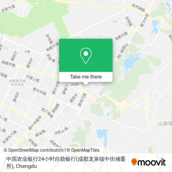 中国农业银行24小时自助银行(成都龙泉镇中街储蓄所) map