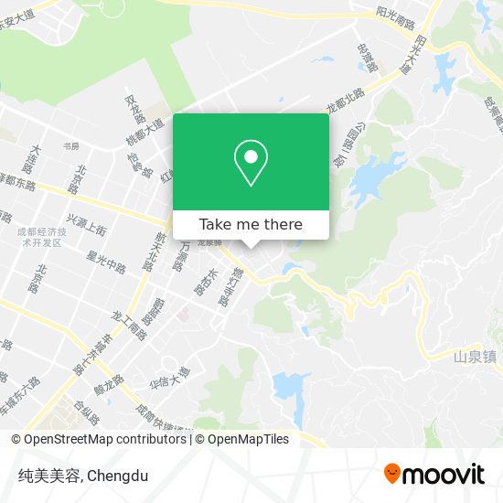 纯美美容 map