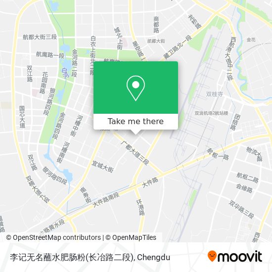 李记无名蘸水肥肠粉(长冶路二段) map