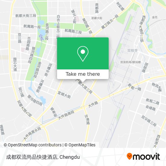 成都双流尚品快捷酒店 map