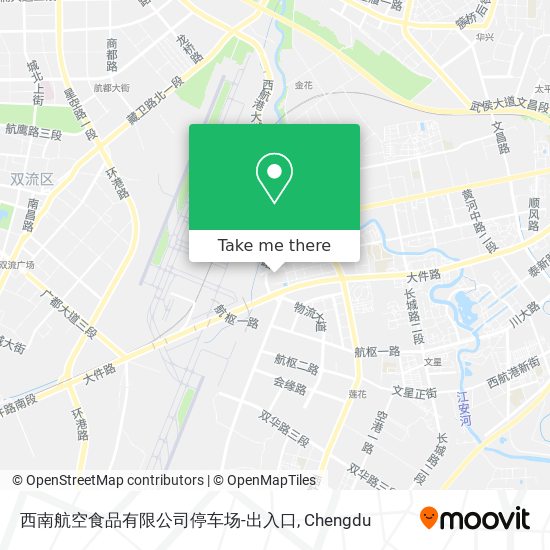 西南航空食品有限公司停车场-出入口 map