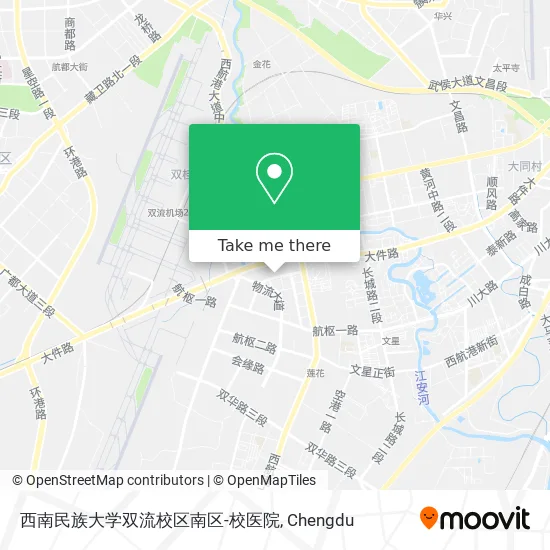 西南民族大学双流校区南区-校医院 map