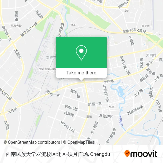 西南民族大学双流校区北区-映月广场 map