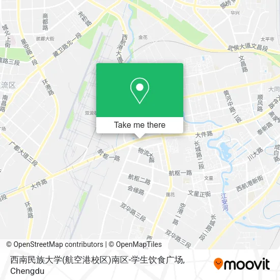 西南民族大学(航空港校区)南区-学生饮食广场 map