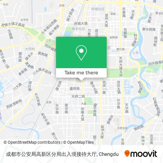 成都市公安局高新区分局出入境接待大厅 map