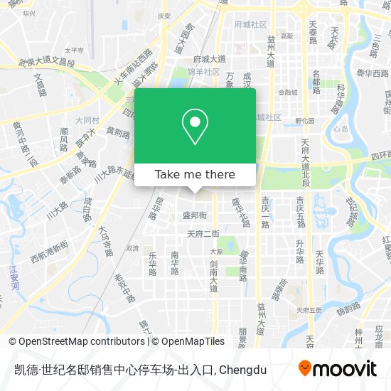 凯德·世纪名邸销售中心停车场-出入口 map