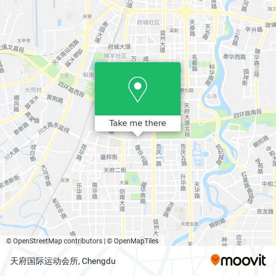 天府国际运动会所 map