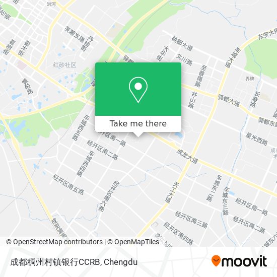 成都稠州村镇银行CCRB map