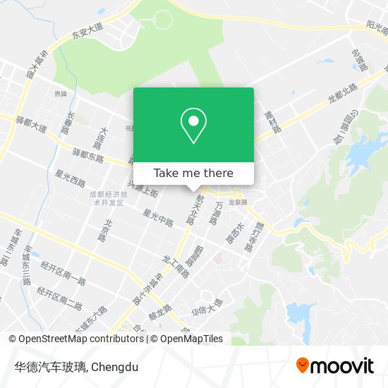 华德汽车玻璃 map