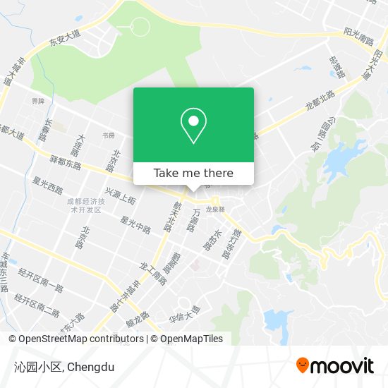 沁园小区 map