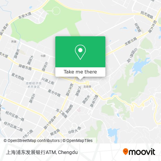 上海浦东发展银行ATM map