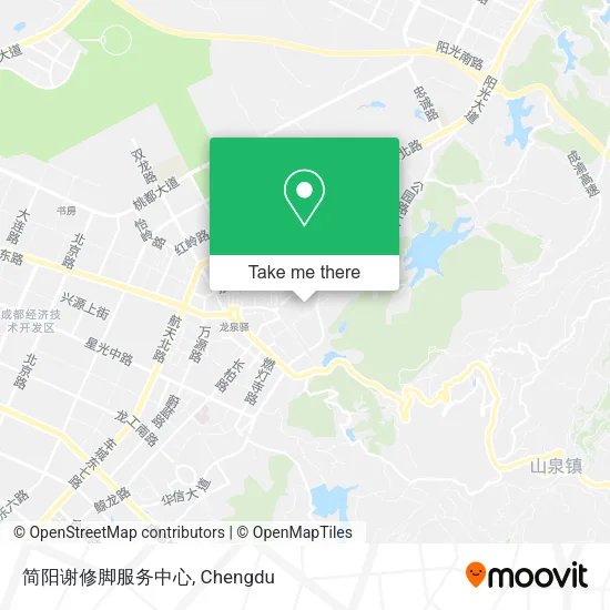 简阳谢修脚服务中心 map